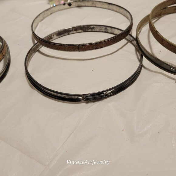 Embroidery hoop rings antique lot of 3 - Picture 1 of 11